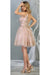 Quince Dama Dresses - Short Quinceanera Dresses in Color Mauve