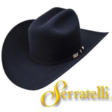 Serratelli 10X Cali Style Black 3 1/2" Brim Western Cowboy Hat All Sizes