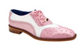 Belvedere Shoes Sesto in Rose Pink & White