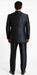 Sharkskin Shiny Sheen 2 Button Dark Blue Sharkskin Men'S Suit