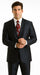 Sharkskin Shiny Sheen 2 Button Dark Blue Sharkskin Men'S Suit