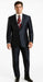 Sharkskin Shiny Sheen 2 Button Dark Blue Sharkskin Men'S Suit