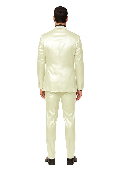 Shiny Ivory Suit - Shiny Tuxedo