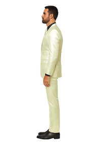 Shiny Ivory Suit - Shiny Tuxedo