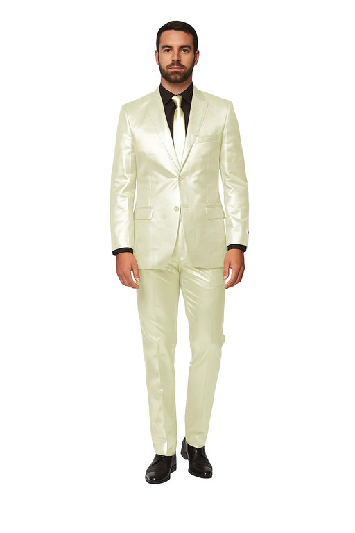 Shiny Ivory Suit - Shiny Tuxedo