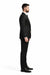 Shiny Sharkskin Jet Black 2 Button Style Jacket Flat Front Pants New Style