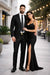 Shiny Sharkskin Jet Black 2 Button Style Jacket Flat Front Pants New Style