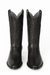 Los Altos Boots Lizard Teju R-Toe Black Cowboy Boots