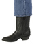 Los Altos Boots Lizard Teju R-Toe Black Cowboy Boots