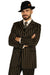 Black And Gold Pronounce Fashion Longe Zoot Suits - Pimp Suit - Zuit Suit For Men
