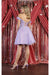 Quince Dama Dresses - Short Quinceanera Dresses in Color Lilac
