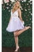 Quince Dama Dresses - Short Quinceanera Dresses in Color Lilac