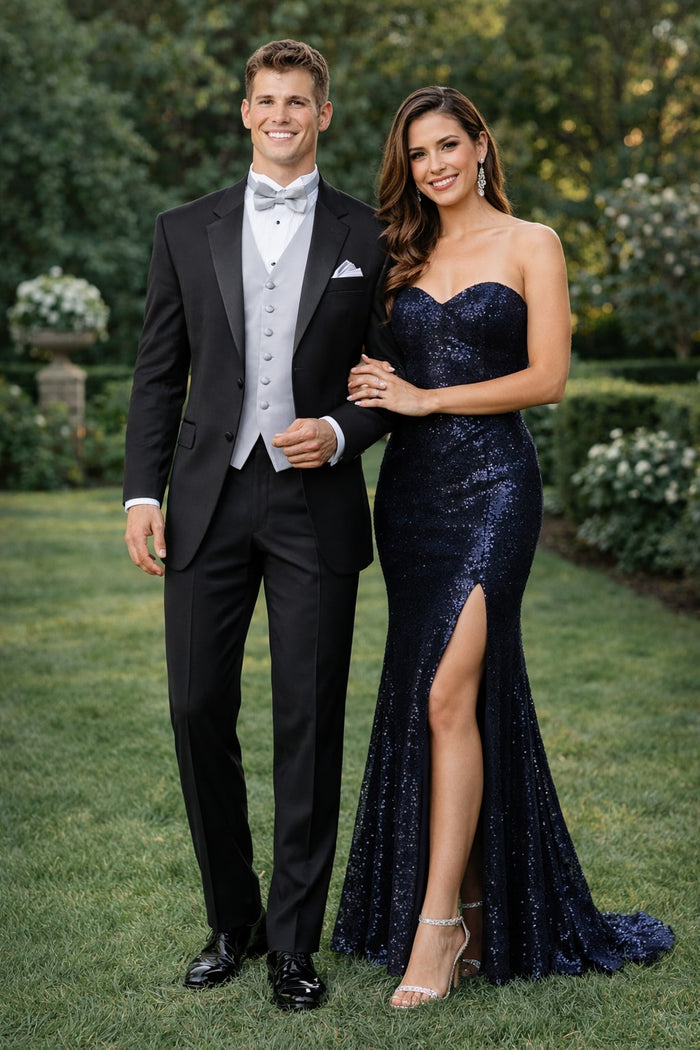 High Quality 2-Button Side Vented Super 120'S Tuxedo Suits + Shirt + Any - Image 8