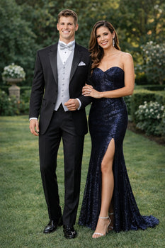 High Quality 2-Button Side Vented Super 120'S Tuxedo Suits + Shirt + Any - Image 8