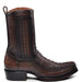 Cuadra Brown Ostrich Zipper Boot