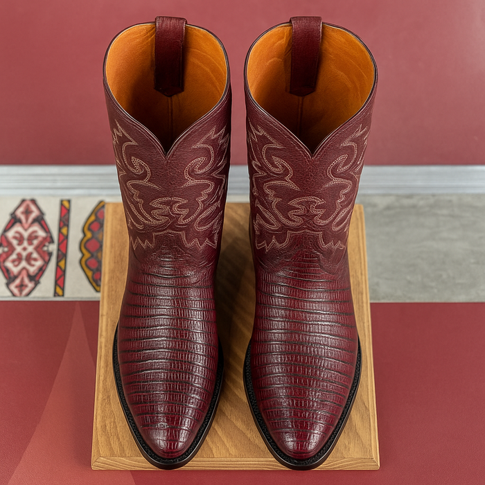 Lizard Print Western Boots - Image 6