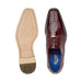 Belvedere Siena: Dark Burgundy Genuine Crocodile Oxfords