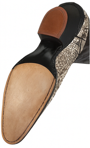 Natural Python Snakeskin J-Toe Cowboy Boots