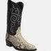 Natural Python Snakeskin J-Toe Cowboy Boots