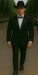 Single Button Peak lapel Tuxedo Black