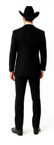 Single Button Peak lapel Tuxedo Black