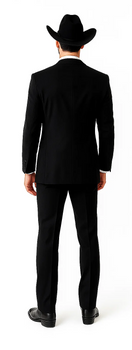 Single Button Peak lapel Tuxedo Black