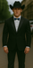 Single Button Peak lapel Tuxedo Black