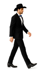 Single Button Peak lapel Tuxedo Black