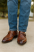 Single Monk Buckle Split Toe Loafer