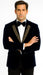 SKU#JA58428 Velvet Suit Matching Velvet Pants - Navy Suit