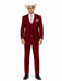SKU#JA60892 Country Tuxedos For Weddings Mens Traje Vaquero Suit - Burgundy Tuxedo
