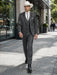 SKU#JA60894 Country Tuxedos For Weddings Mens Traje Vaquero Suit - Dark Grey Tuxedo Slim Fit