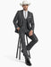 SKU#JA60894 Country Tuxedos For Weddings Mens Traje Vaquero Suit - Dark Grey Tuxedo Slim Fit