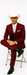 SKU#JA60892 Country Tuxedos For Weddings Mens Traje Vaquero Suit - Burgundy Tuxedo