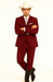 SKU#JA60892 Country Tuxedos For Weddings Mens Traje Vaquero Suit - Burgundy Tuxedo