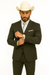 SKU#JA60894 Country Tuxedos For Weddings Mens Traje Vaquero Suit - Dark Grey Tuxedo Slim Fit