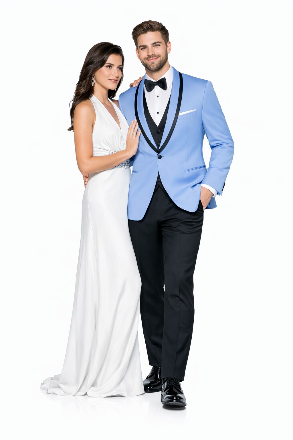 Sky Blue Tuxedo ~ Baby Blue Light Blue Tux Jacket And Vest And Pants