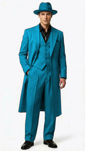 Men’s 1920s Red Zoot Suit – Long Mafia Gangster Three-Piece Vintage Outfit Zuit Pachuco Style