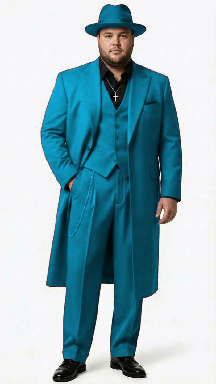 Men’s 1920s Burgundy Zoot Suit – Long Mafia Gangster Three-Piece Vintage Outfit Zuit Pachuco Style