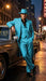 Men’s 1920s Beige Zoot Suit – Long Mafia Gangster Three-Piece Suit in Tan Khaki Color 40 inch Zuit Pachuco Suit