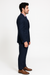 Vitali Brand Suits - Slim Fit 2 Button Sharkskin Textured Pattern Tapered Fit Suit With Vent Dark Blue Online Discount Fashion Sale