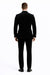 Mens Velvet Suit - Slim Fit Double Breasted Suit Blazer and Pants - Green