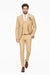 Men's Slim Fitted Euro Tapered Camel ~ Khaki ~ Bronze ~ Camel  ~ Canary Color 2 Buttons Vested