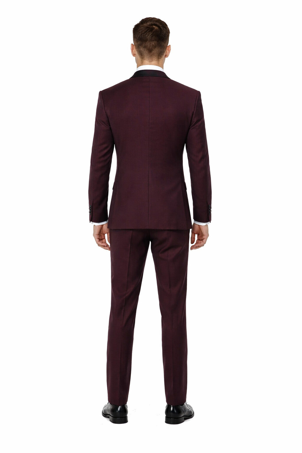 Men'S Shawl Slim Fit 1 Button Shawl Collar Dinner Jacket - Image 2
