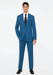 Slim Fit Suit - Fitted Suit Men'S Flat Front Pants Cobalt Blue ~ Indigo ~ Bright Blue ~ Teal Suit