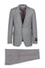 Tiglio Italian Suit - Real Wool Fabric Super 150's Porto Heather Gray, Slim Fit Suit in Color Gray