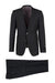 Tiglio Italian Suit - Real Wool Fabric Super 150's Porto Slim Fit Suit, Pure Wool Suit in Color Black