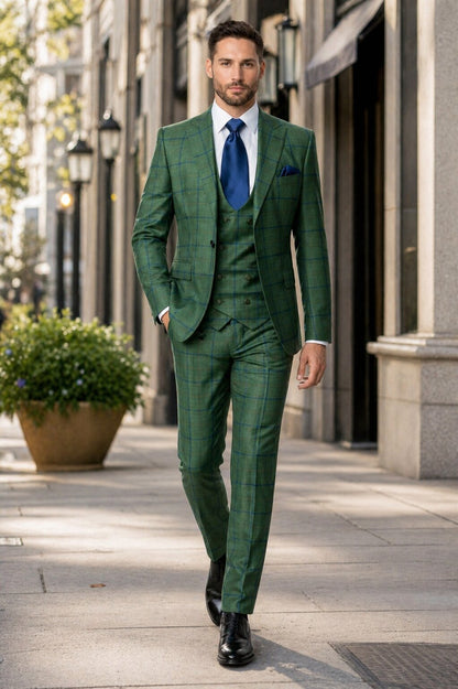 Rossi Man Max RM1841 – Men's Slim Fit 3-Piece Suit for Men