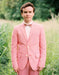 Linen Suit - Mens Summer Suits in  Hot Pink Color - Beach  Wedding Pink Prom Tuxedos