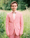 Linen Suit - Mens Summer Suit in  Hot Pink Color - Beach  Wedding Pink Prom Tuxedo